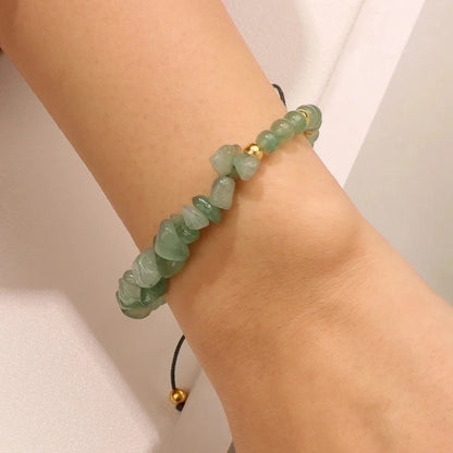 Ethnic Style Geometric Natural Stone Knitting Bracelets