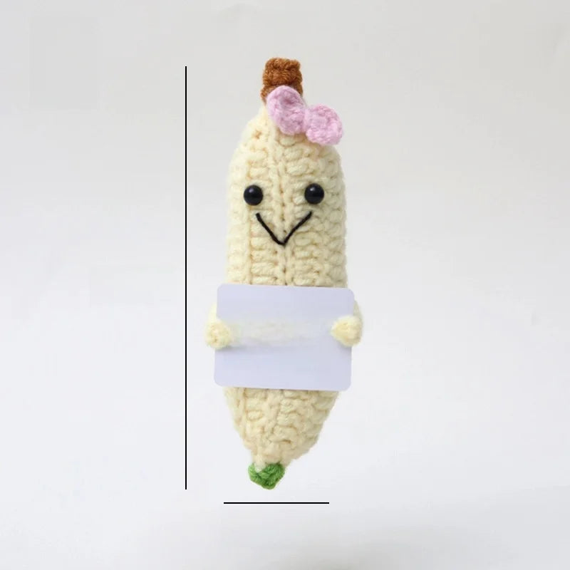 Cute Fruit Heart Shape Flower Yarn Daily Decorations Table Decoration