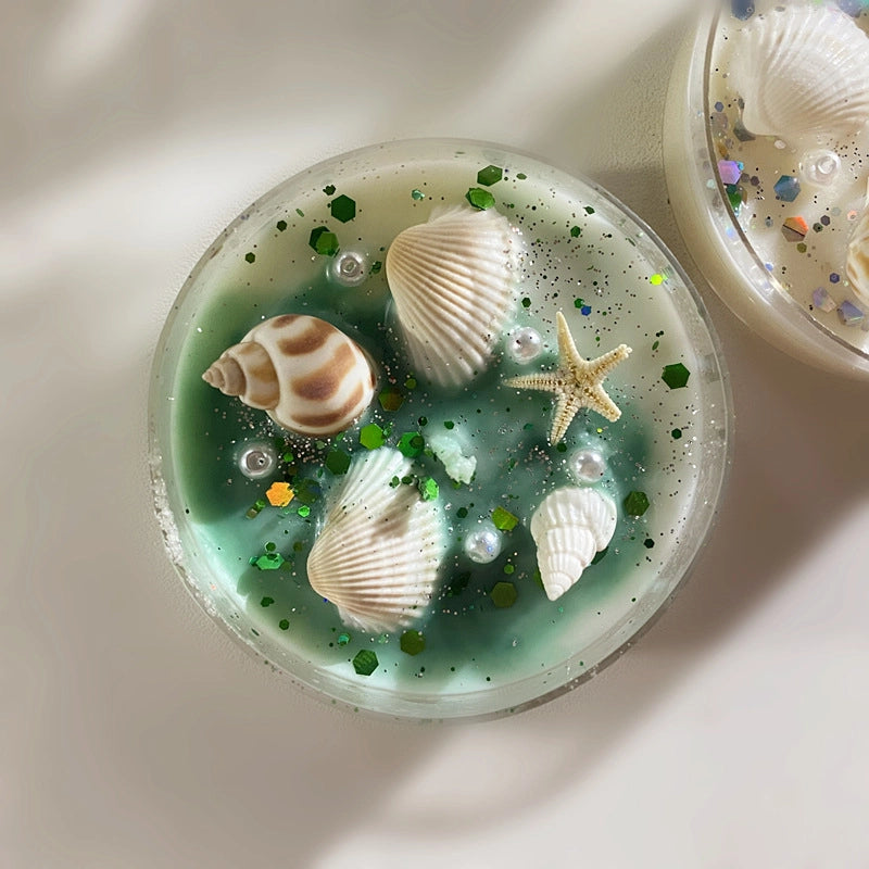 Beach Starfish Shell Soy Wax Candle