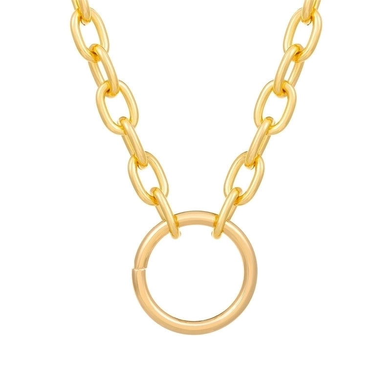 Hip-hop Minimalist Solid Color Flower Lock Metal Copper 18k Gold Plated Gold Plated Silver Plated Crystal Zircon Layered Necklaces Pendant Necklace Necklace In Bulk