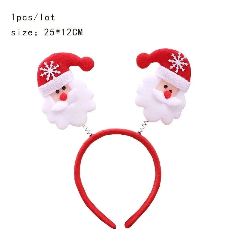 Christmas Streetwear Children Unisex Christmas Hat Christmas Tree Santa Claus Hair Band