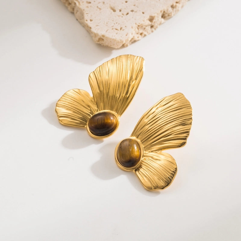 1 Pair Casual Modern Style Minimalist Geometric Heart Shape 304 Stainless Steel 18K Gold Plated Ear Studs