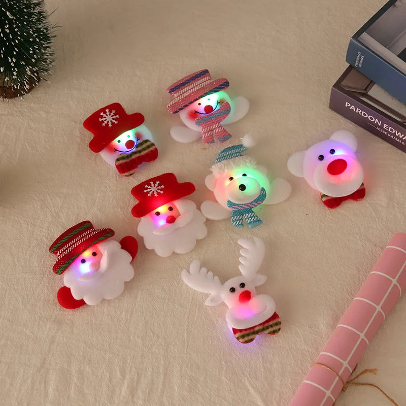 Christmas Pin Animal Santa Claus Brooches 1 Piece