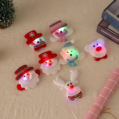 Christmas Pin Animal Santa Claus Brooches 1 Piece