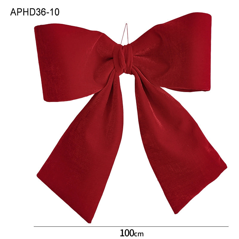 Christmas Minimalist Classic Style Bow Knot Holiday Festival Hanging Ornaments Decorations Hanging Ornaments