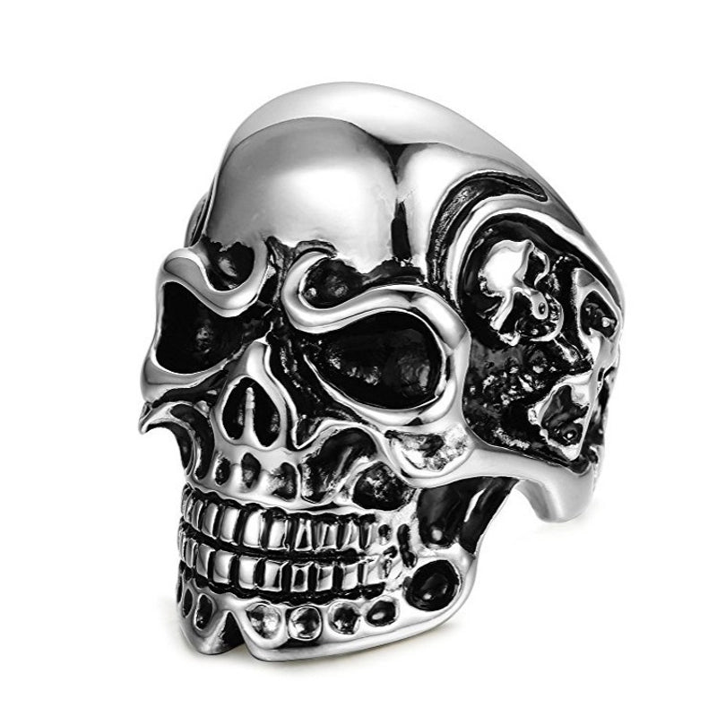 Retro Skull Titanium Steel Halloween Men's Rings
