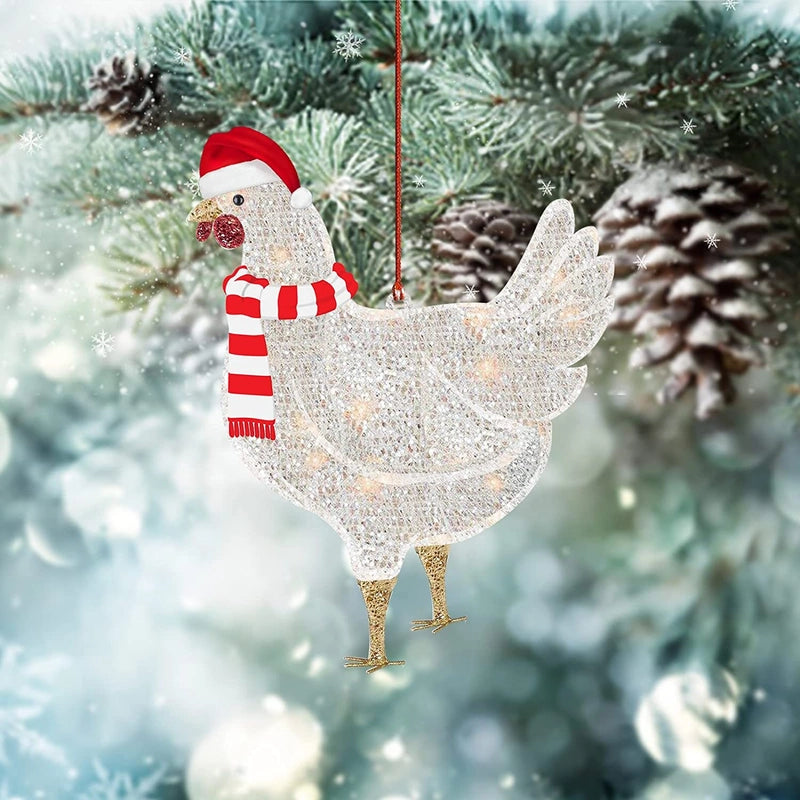 Christmas Minimalist Christmas Hat Arylic Indoor Party Festival Hanging Ornaments