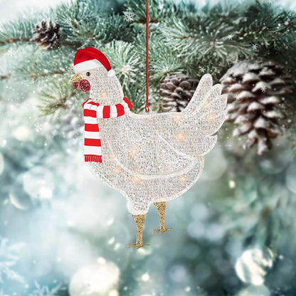 Christmas Minimalist Christmas Hat Arylic Indoor Party Festival Hanging Ornaments