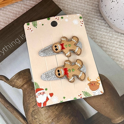 Women's Minimalist Classic Style Color Block Cloth Flakes Hair Clip