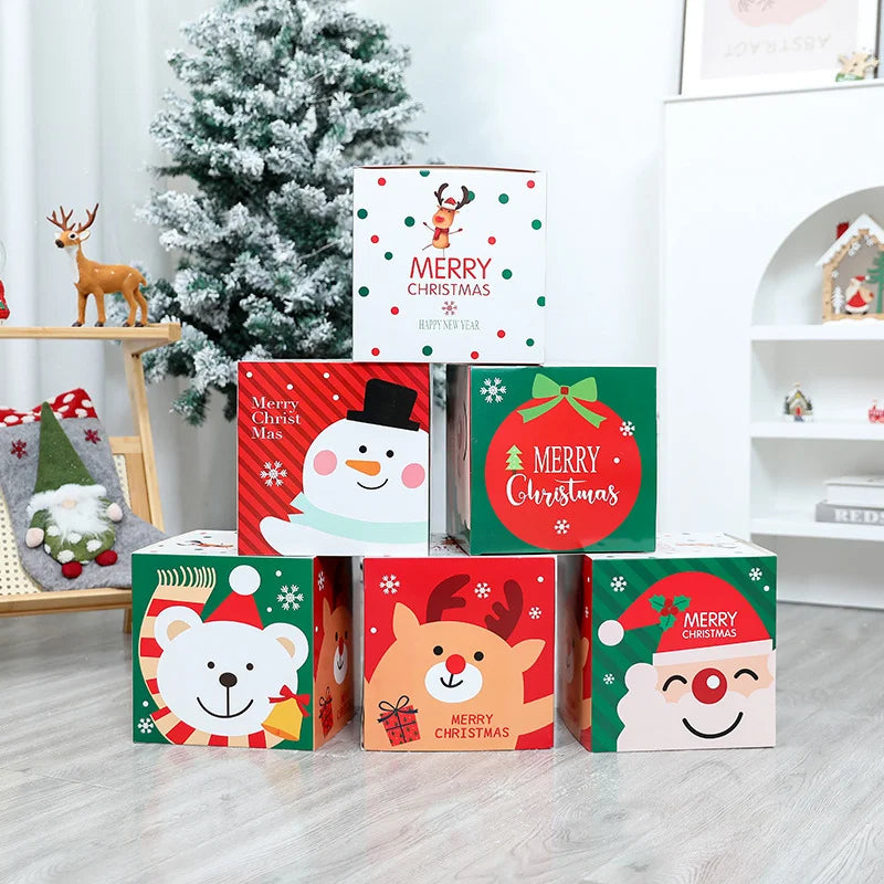 Christmas Party Decoration Large Medium Small Christmas Gift Box Christmas Tree Bottom Decoration Gift Box Gift Bag