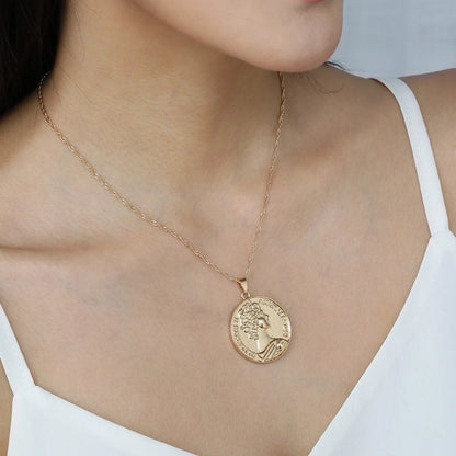 Copper Hip-Hop Retro Polishing Solid Color Snake Necklace