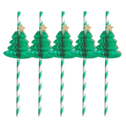 Christmas Fashion Christmas Tree Party Drinking Straw