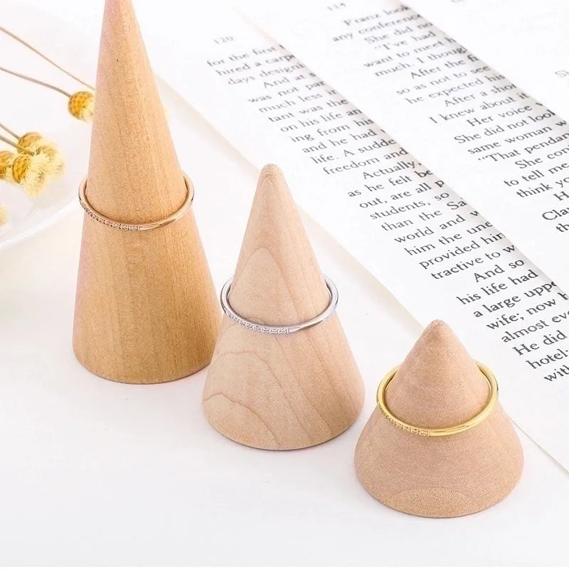 Minimalist Solid Color Titanium Steel Rhinestones 18K Gold Plated Inlay Rings