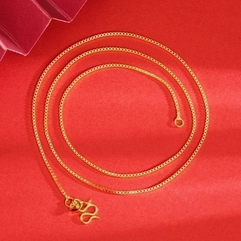 Minimalist Geometric Copper Gold Plated Necklace