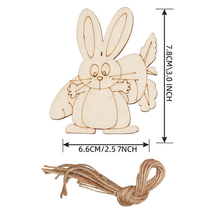 Christmas Pendant Home Decoration Supplies Wood Crafts Creative Carving Wood Christmas Tree Hanging Ornaments