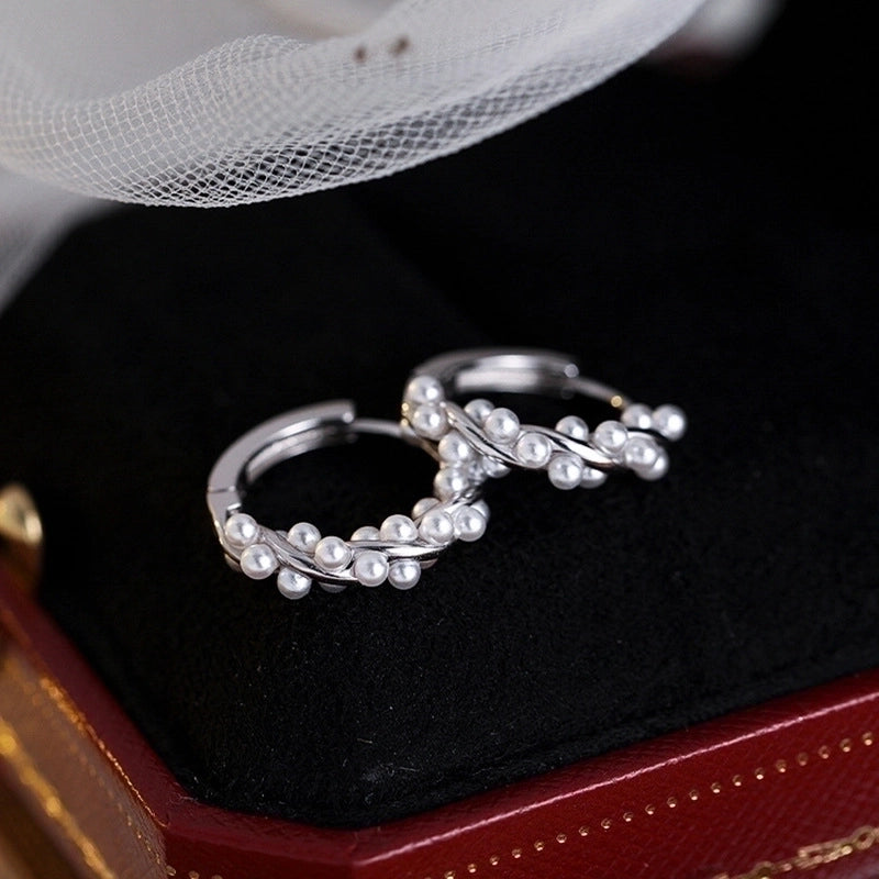 1 Pair Elegant Baroque Style Heart Shape Butterfly Bow Knot Plating Copper Hoop Earrings Drop Earrings Ear Studs