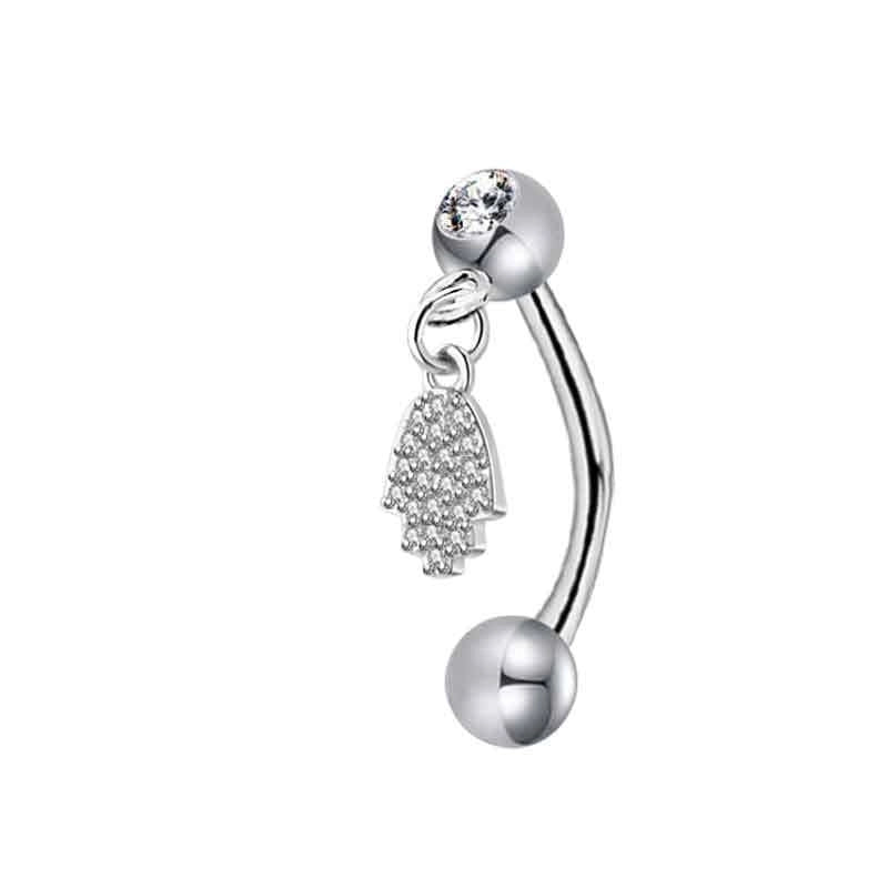 1 Piece Ear Cartilage Rings & Studs Minimalist Classic Style Water Droplets 304 Stainless Steel Eyebrow Studs Ear Cartilage Rings & Studs