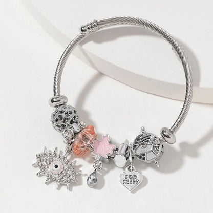 Minimalist Eye 304 Stainless Steel Bangle In Bulk