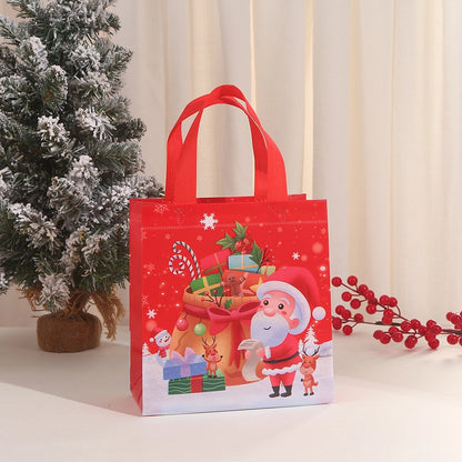 Christmas Nordic Style Classic Style Christmas House Christmas Tree Santa Claus Nonwoven Party Festival Gift Bags