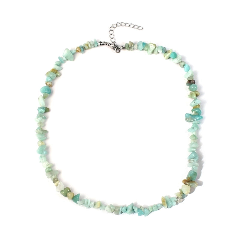 Vacation Irregular Geometric Natural Stone Crystal Handmade Necklace