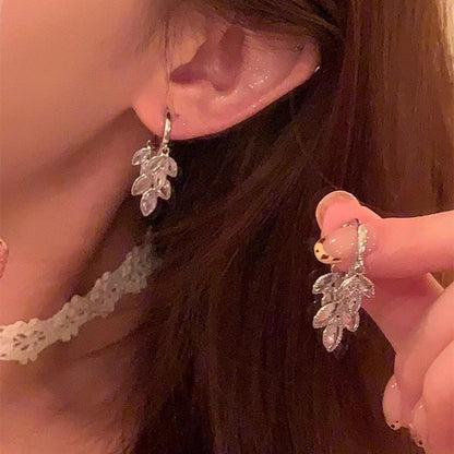 1 Pair Casual Minimalist Round Heart Shape Plating Inlay Copper Zircon Earrings