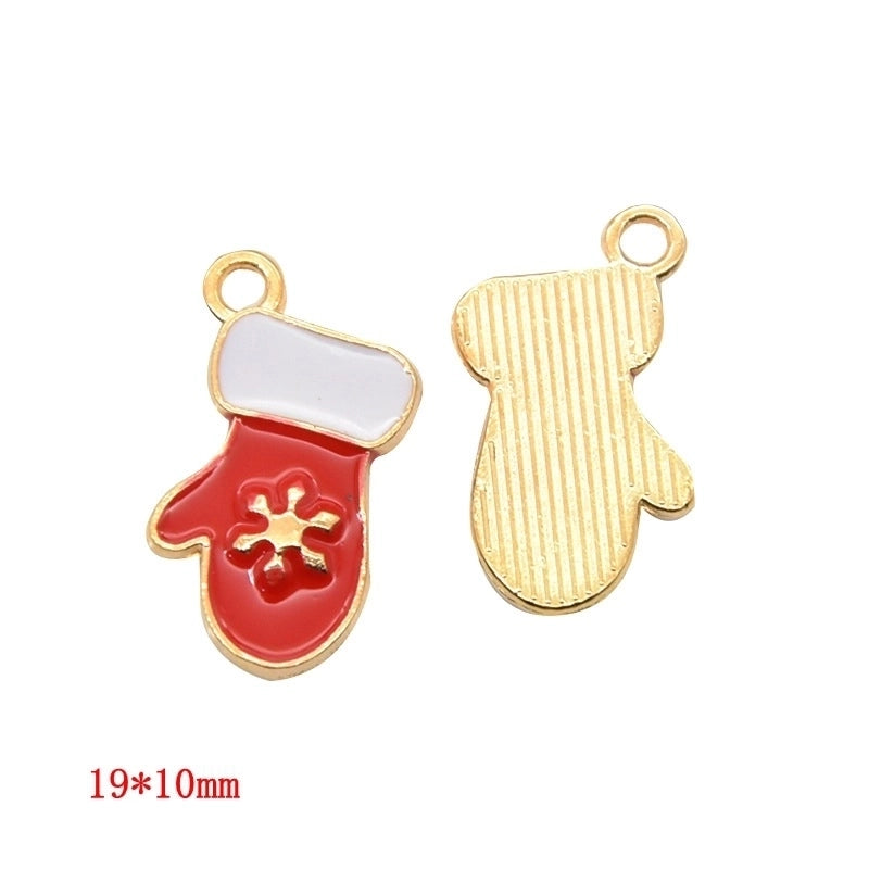 1 Piece Alloy Christmas Tree Santa Claus Christmas Socks Pendant Jewelry Accessories