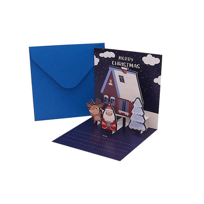 Christmas Sweet Color Block Festival Card