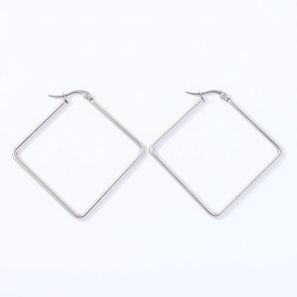 1 Pair Fashion Star Heart Shape Butterfly Plating Hollow Out 201 Stainless Steel 18K Gold Plated Earrings