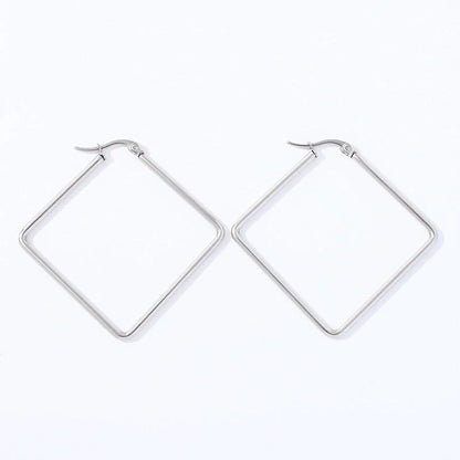 1 Pair Fashion Star Heart Shape Butterfly Plating Hollow Out 201 Stainless Steel 18K Gold Plated Earrings