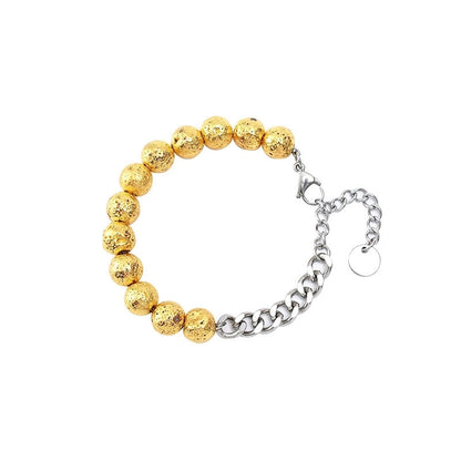 Minimalist Geometric Titanium Steel No Inlaid Stainless Steel Bracelets In Bulk