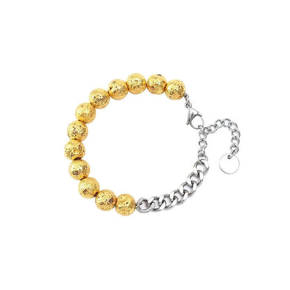 Minimalist Geometric Titanium Steel No Inlaid Stainless Steel Bracelets In Bulk