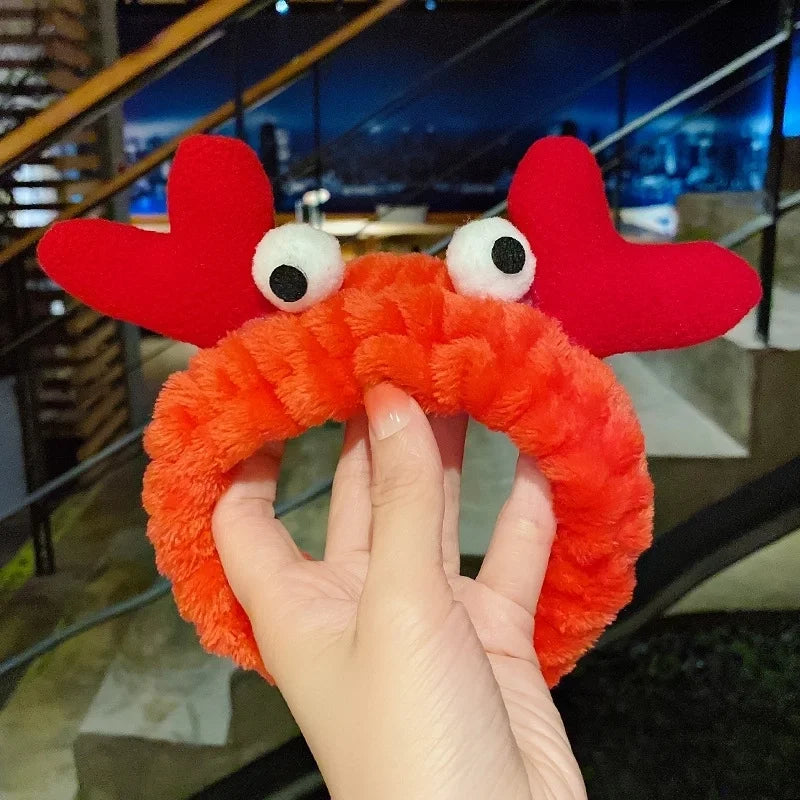 Cat Ears Hair Band Hair Band Korean Plush Internet Celebrity Rabbit Ear Hair Accessories Bow Face Wash Hair Band