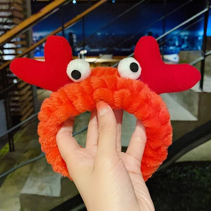 Cat Ears Hair Band Hair Band Korean Plush Internet Celebrity Rabbit Ear Hair Accessories Bow Face Wash Hair Band