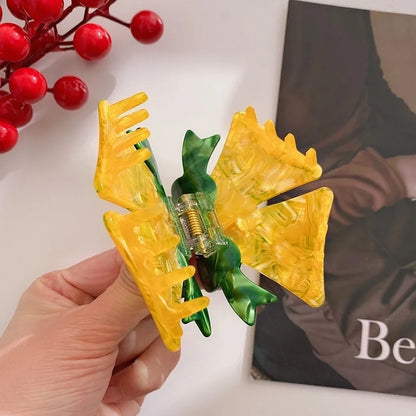 Christmas Cute Women's Christmas Tree Bow Knot Bell Acetic Acid Sheets Hair Claws