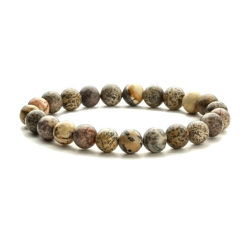 Ethnic Style Geometric Natural Stone Beaded Bracelets