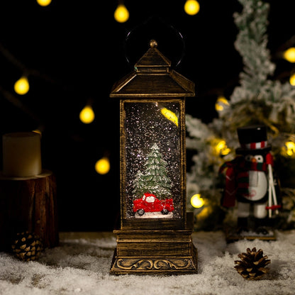 Christmas Decorations Water Ball Lamp Wind Light Automatic Snow Snowflake Music Box Music Box Christmas Gift Ornaments