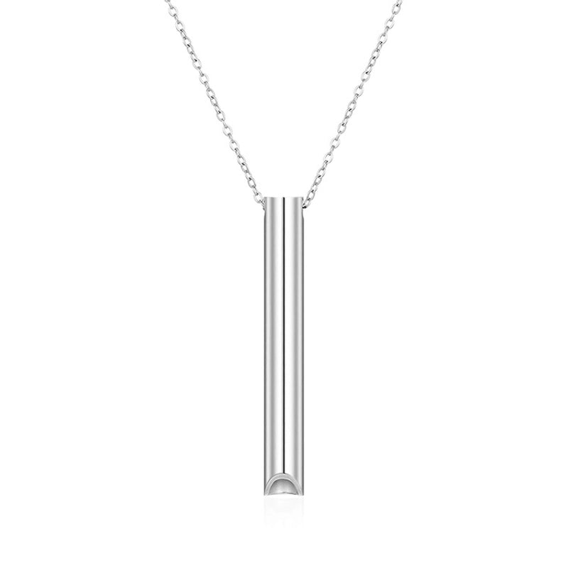 Minimalist Classic Style Solid Color 304 Stainless Steel Plating Pendant Necklace