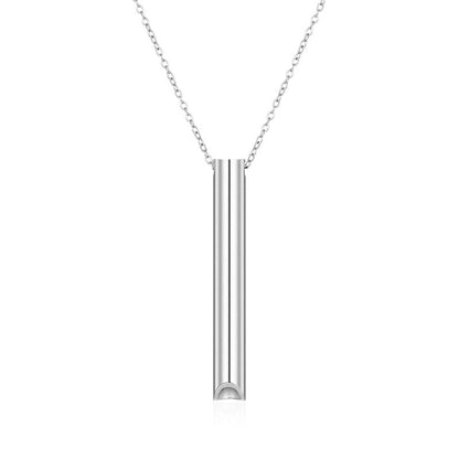 Minimalist Classic Style Solid Color 304 Stainless Steel Plating Pendant Necklace