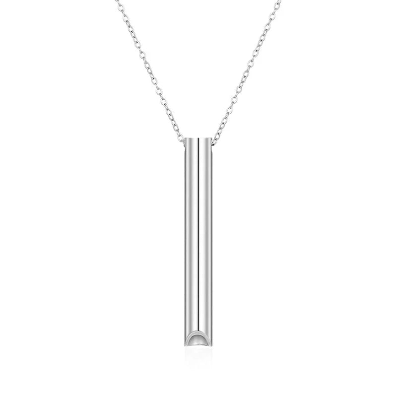 Minimalist Classic Style Solid Color 304 Stainless Steel Plating Pendant Necklace