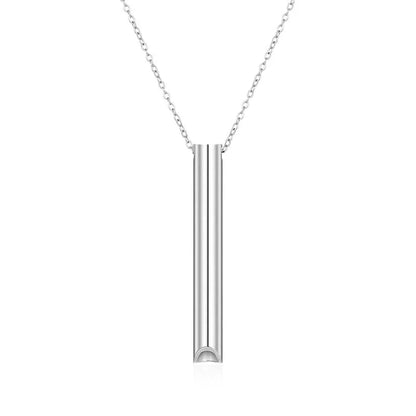 Minimalist Classic Style Solid Color 304 Stainless Steel Plating Pendant Necklace