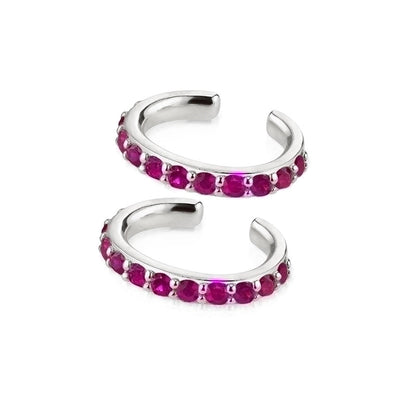 1 Pair Ins Style Round Butterfly Inlay Copper Zircon 24k Gold Plated Earrings