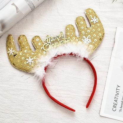 Christmas Cute Santa Claus Antlers Party Costume Props