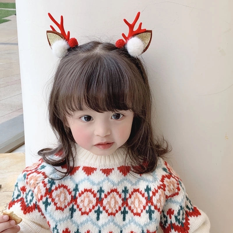 Christmas Fashion Antlers Resin Daily Hairpin