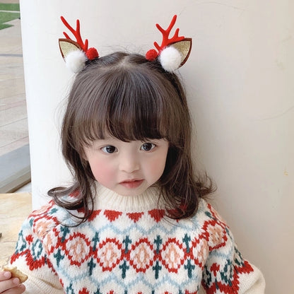 Christmas Fashion Antlers Resin Daily Hairpin