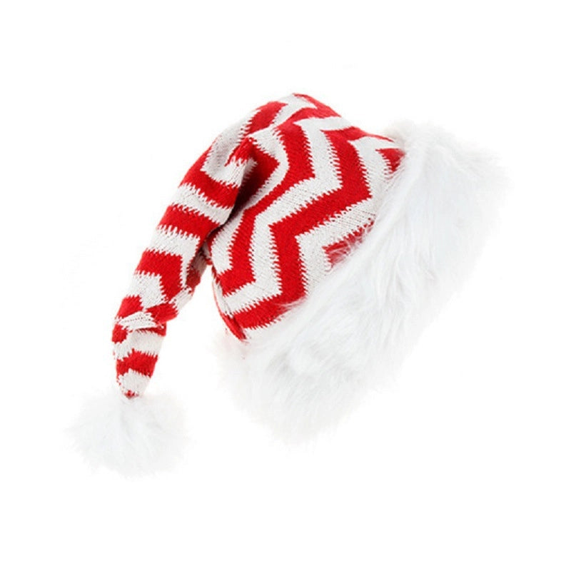 Christmas Cute Stripe Fabric Party Christmas Hat
