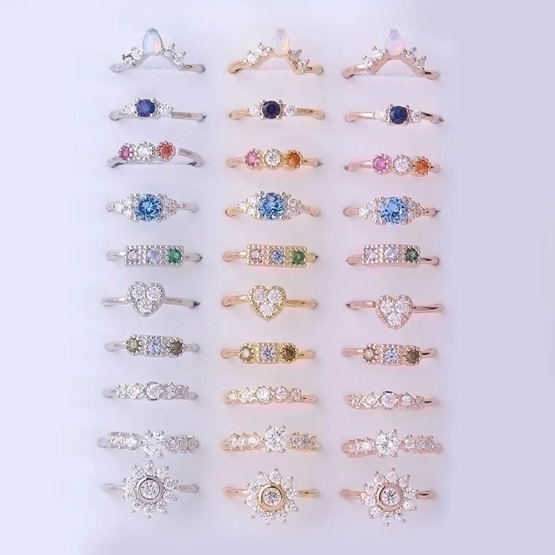 Fashion Geometric Copper Plating Zircon Nose Ring