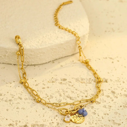 Casual Elegant Geometric 304 Stainless Steel Paperclip Chain Cable Chain Bracelets In Bulk