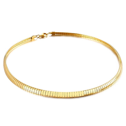 Titanium Steel 18K Gold Plated Minimalist Plating Geometric Choker