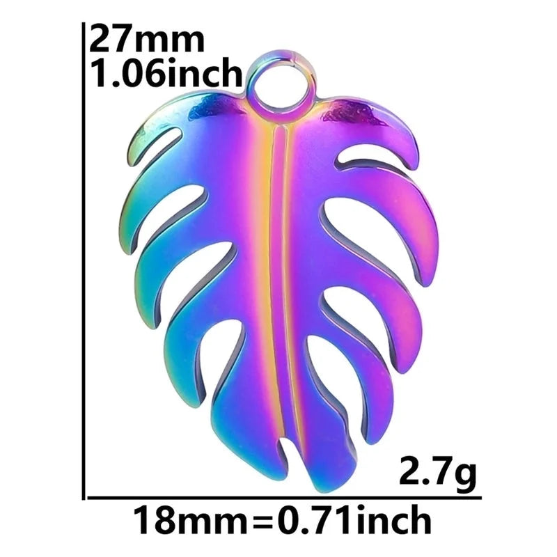 3 Pieces IG Style Minimalist Leaves 304 Stainless Steel 18K Gold Plated Plating Pendant Necklace Necklace Pendant