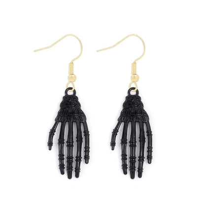 1 Pair Funny Cool Style Pumpkin Spider Web Ghost Enamel Zinc Alloy Drop Earrings
